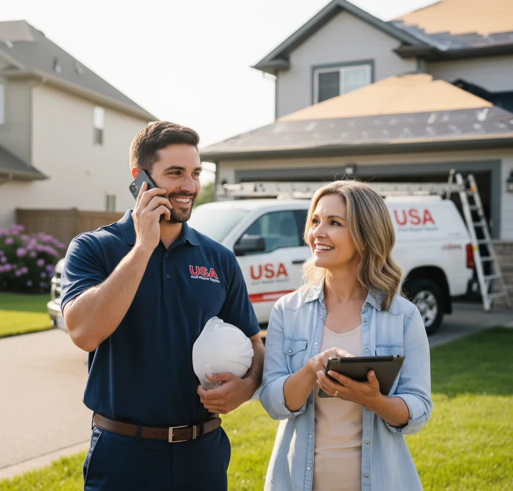 USA Roof Repair Experts customer support in Hellertown
